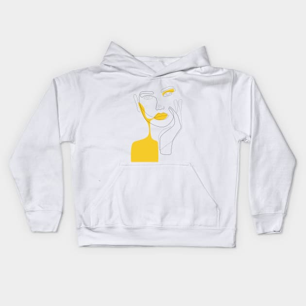 Mustard Shadow Kids Hoodie by Explicit Design